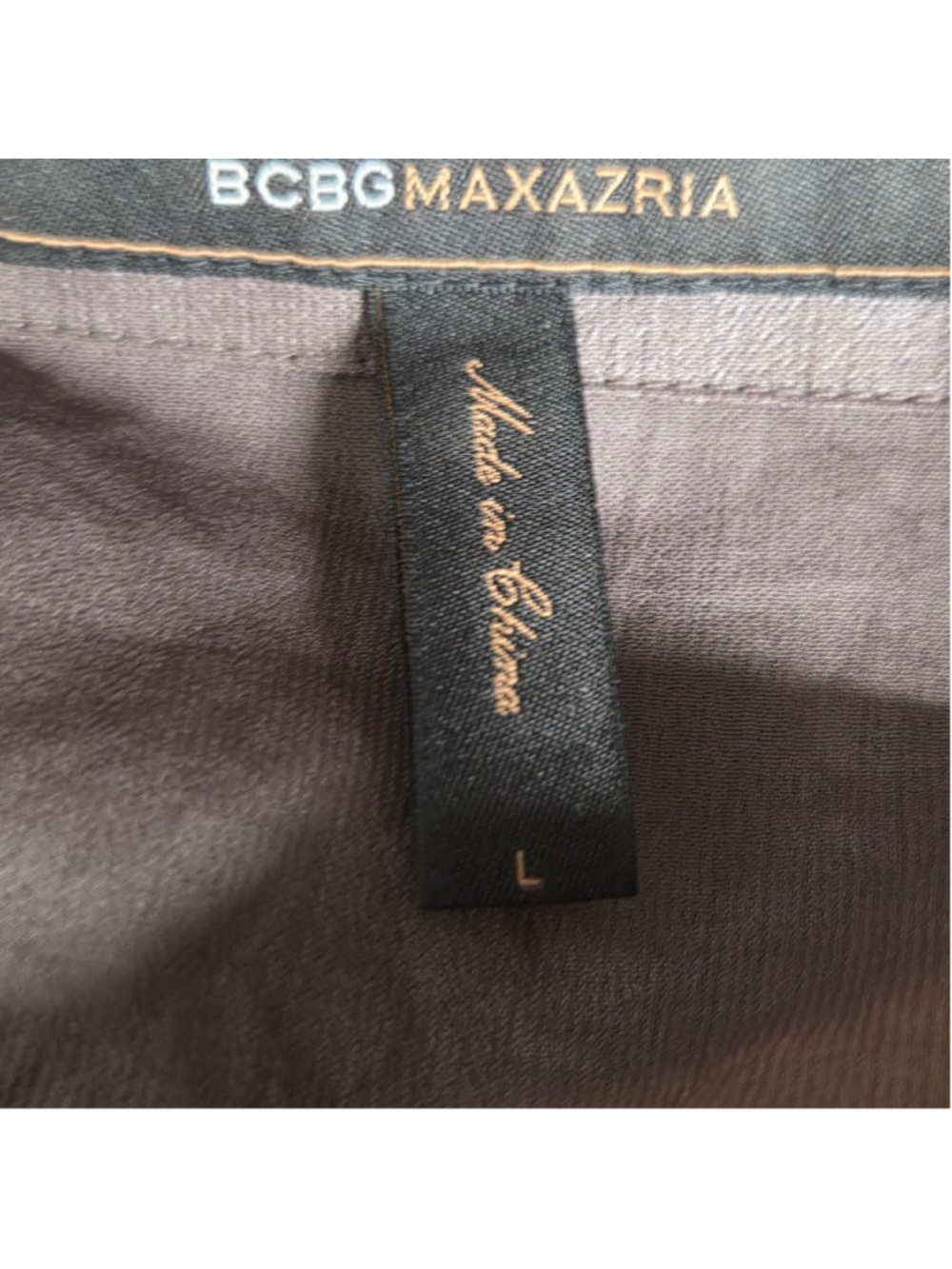 BCBGMAXAZRIA Brown Mini Dress L - Picture 2 of 4